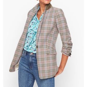 Talbots plaid blazer